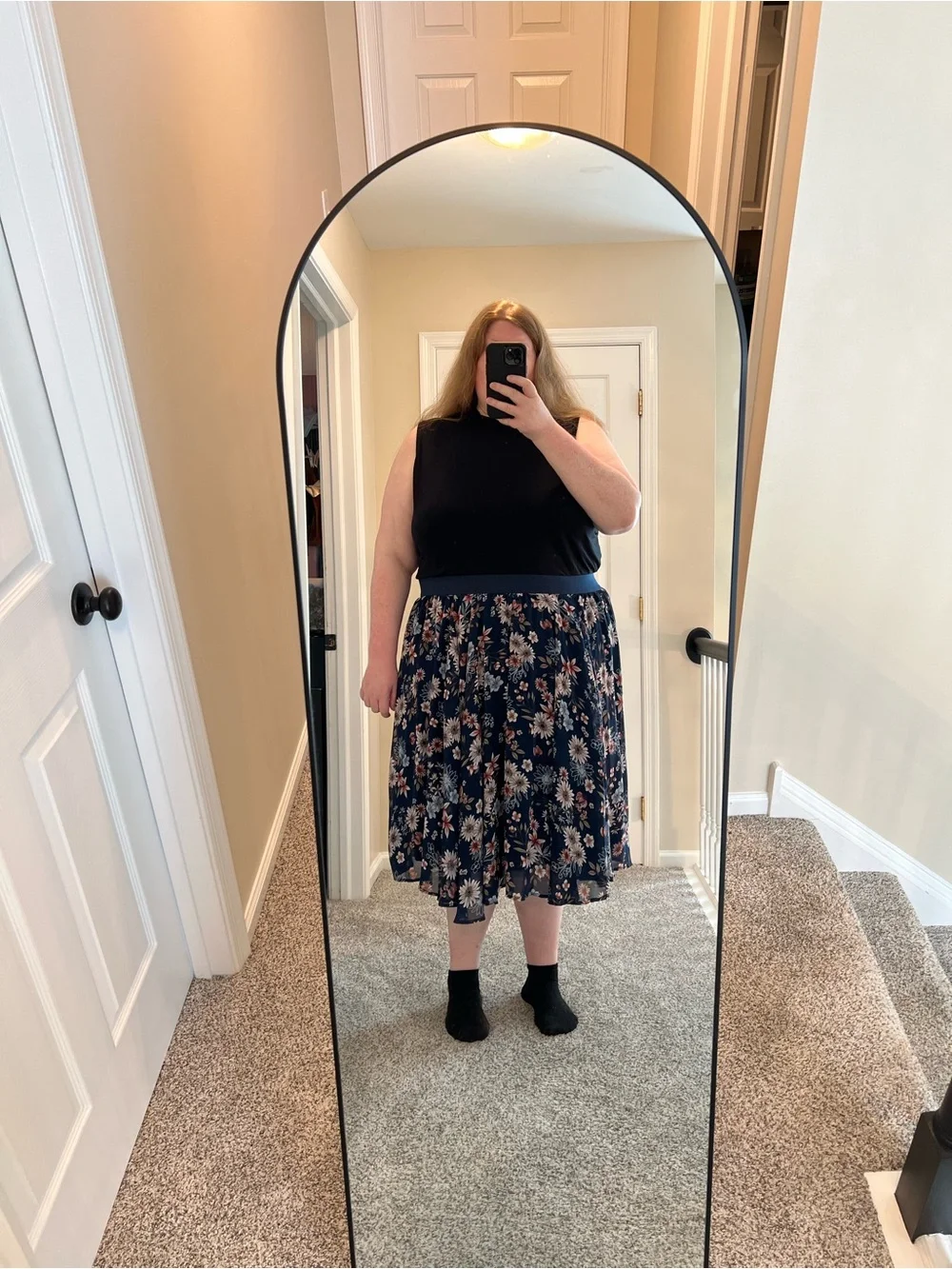 Torrid Size 5 Floral Midi Skirt